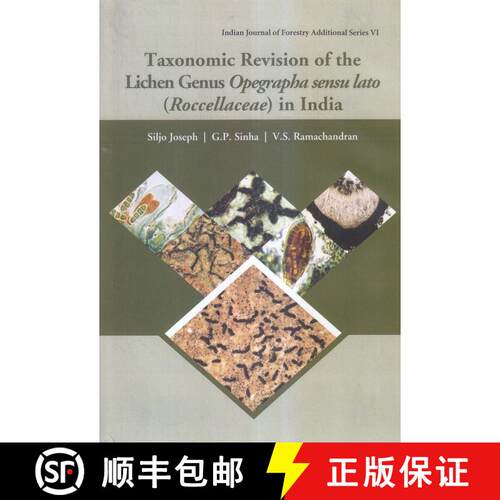 【3-4周达】精装 Taxonomic Revision of the Lichen Genus Opegrapha Sensu Lato (Roccellaceae) in India [9788121109673]