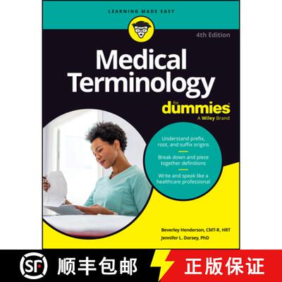 【3-4周达】Medical Terminology For Dummies, 4th Edition [9781394348091]