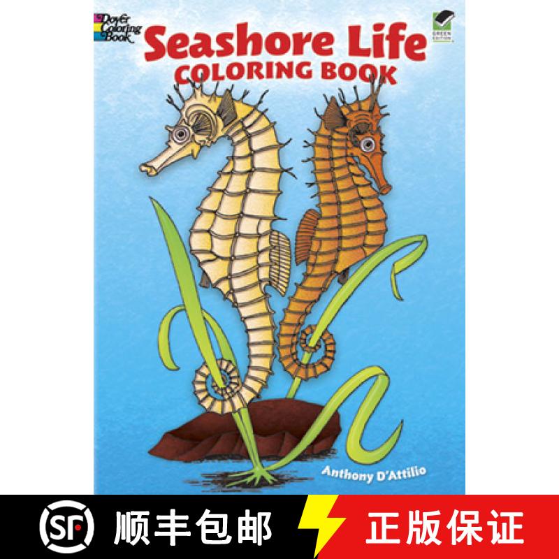 预订 Seashore Life Coloring Book [9780486229300]