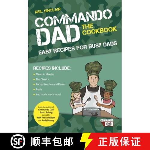 【3-4周达】Commando Dad: The Cookbook: Easy Recipes for Busy Dads [9781787832855]
