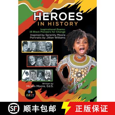 【3-4周达】Heroes In History: Inspirational Poems:  15 Black Pioneers For Change [9781734361025]