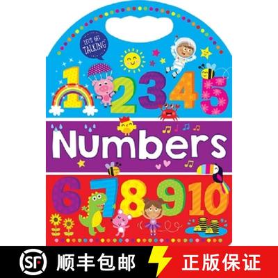 【3-4周达】Let's Get Talking Handled Board Book - Numbers [9781926444499]