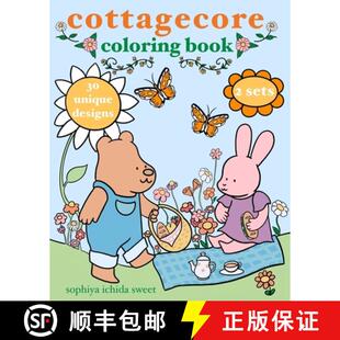 Forest 9780998156958 Cottagecore Calming Experience 4周达 Coloring Friends Featuring