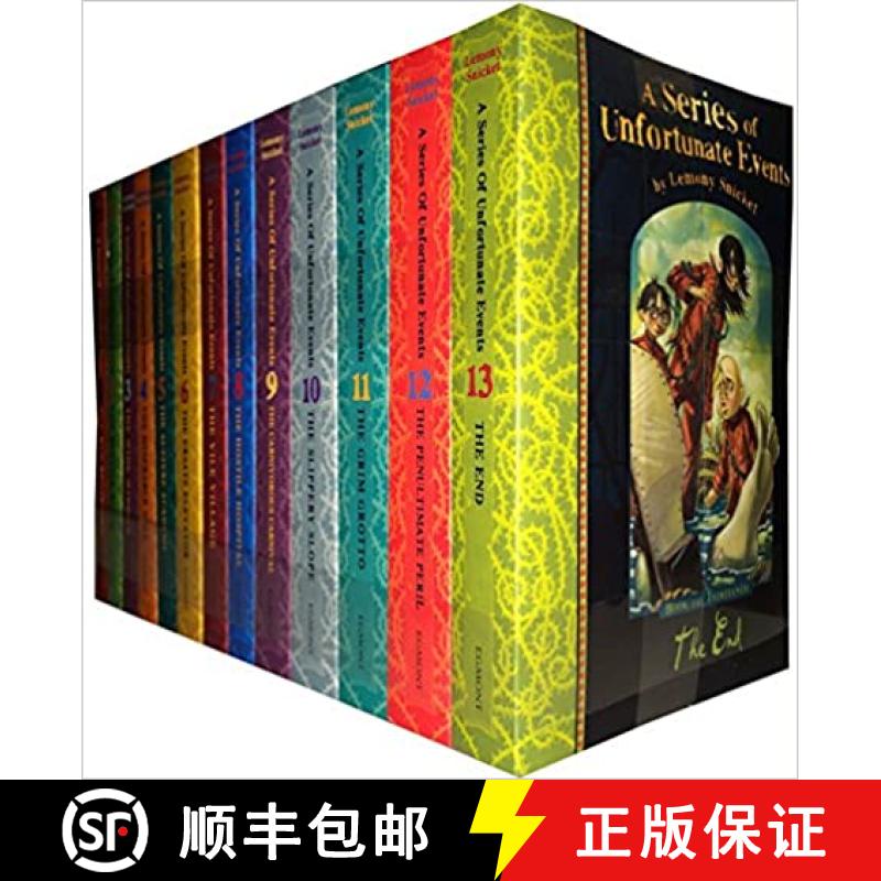 【3-4周达】A Series Of Unfortunate Events Lemony Snicket 13 Books Collection Pack Set [9789124368074]
