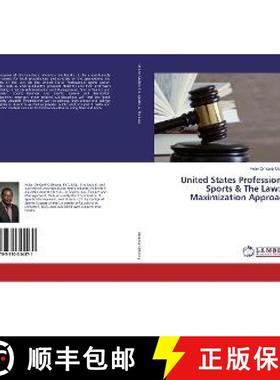预订 United States Professional Sports & The Law: A Maximization Approach [9783330344471]