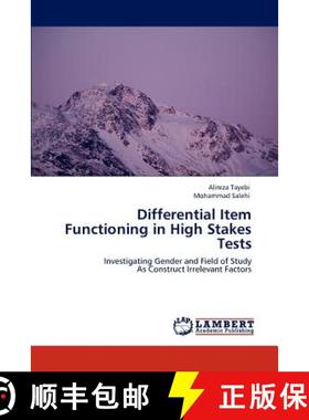 预订 Differential Item Functioning in High Stakes Tests [9783848403240]