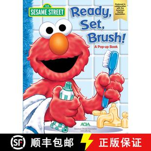 【3-4周达】Sesame Street Ready, Set, Brush! A Pop-Up Book (2nd Edition, Reprint) (2nd Edition, Reprint) [9780794440633]