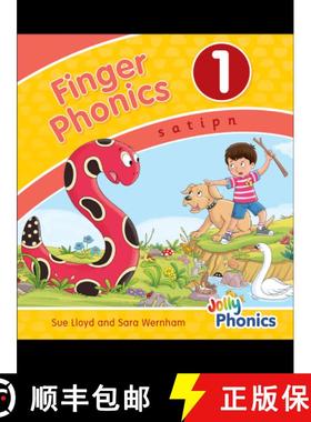 【3-4周达】Finger Phonics Book 1: in Precursive Letters (British English edition) [9781844146437]