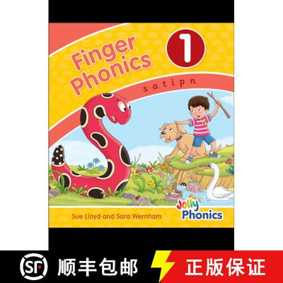 【3-4周达】Finger Phonics Book 1: in Precursive Letters (British English edition) [9781844146437]