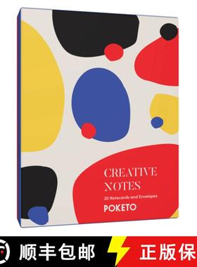 【3-4周达】Creative Notes: 20 Notecards and Envelopes (Greeting Cards with Colorful Geometric Designs... [9781452174778]