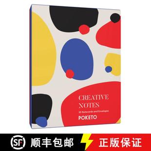 Colorful 4周达 Notes and with Geometric Cards Creative Greeting Envelopes 9781452174778 Designs... Notecards