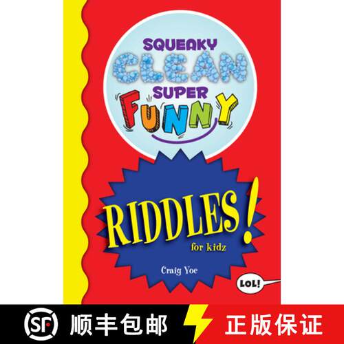 【3-4周达】Squeaky Clean Super Funny Riddles for Kidz : (Things to Do at Home, Learn to Read, Jokes &... [9781642502381]