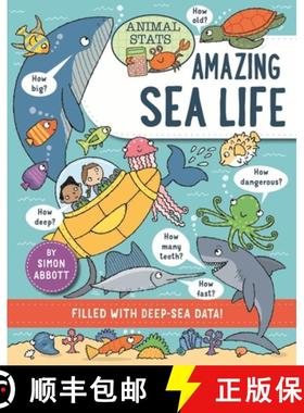 【3-4周达】Animal Stats: Sea Life [9781526328816]