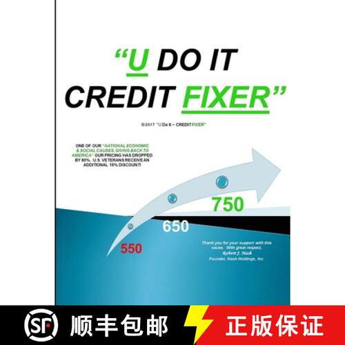 【3-4周达】U DO IT ~ CREDIT FIXER [9781365659577]