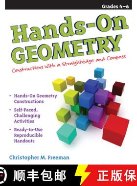 【3-4周达】Hands-On Geometry: Constructions With a Straightedge and Compass (Grades 4-6) [9781593634186]