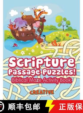 【3-4周达】Scripture Passage Puzzles! Biblical Maze Activity Book [9781683233947]
