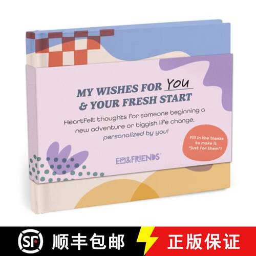 【3-4周达】Fresh Start Fill-In Gift Book: A My Wishes for You Fill-In-The-Blank Book (Personalized by... [9781642464863]