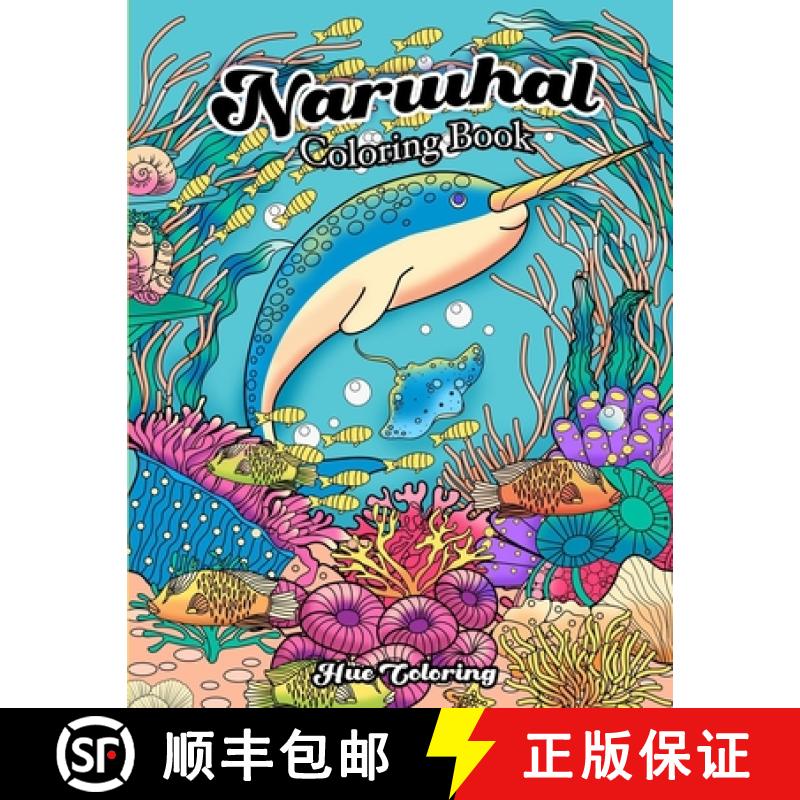 【3-4周达】Narwhal Coloring Book [9798330405534]