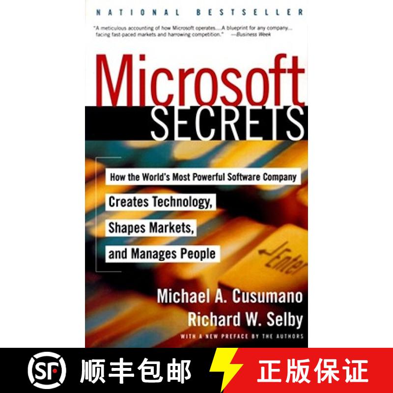 【3-4周达】Microsoft Secrets: How the World's Most Powerful Software Company Creates Technology, Shap... [9780684855318]
