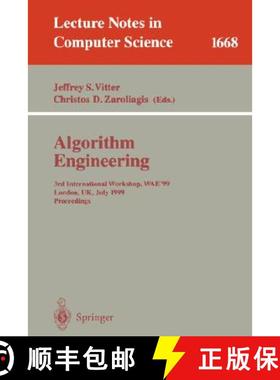 【3-4周达】Algorithm Engineering: 3rd International Workshop, WAE'99, London, UK, July 19-21, 1999 Pr... [9783540664277]