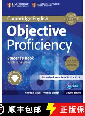 【3-4周达】Objective Proficiency Student's Book Pack (Student's Book with Answers with Downloadable S... [9781107633681]