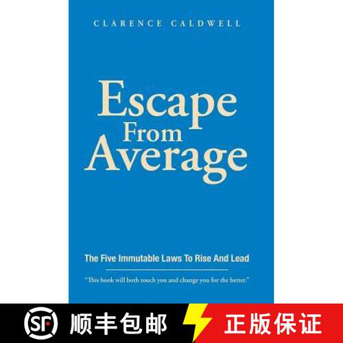 【3-4周达】精装 Escape From Average: The Five Immutable Laws To Rise And Lead [9781504387439]