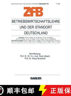 【3-4周达】Betriebswirtschaftslehre Und Der Standort Deutschland [9783409137706]