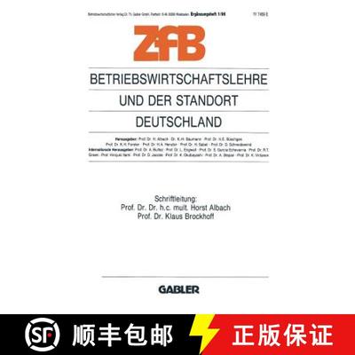【3-4周达】Betriebswirtschaftslehre und der Standort Deutschland [9783409137706]