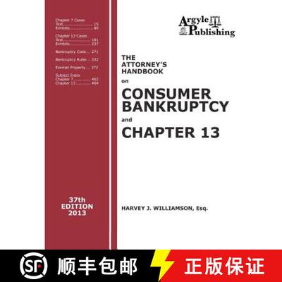 【3-4周达】The Attorney's Handbook on Consumer Bankruptcy and Chapter 13 (37th Ed., 2013) [9781880730638]