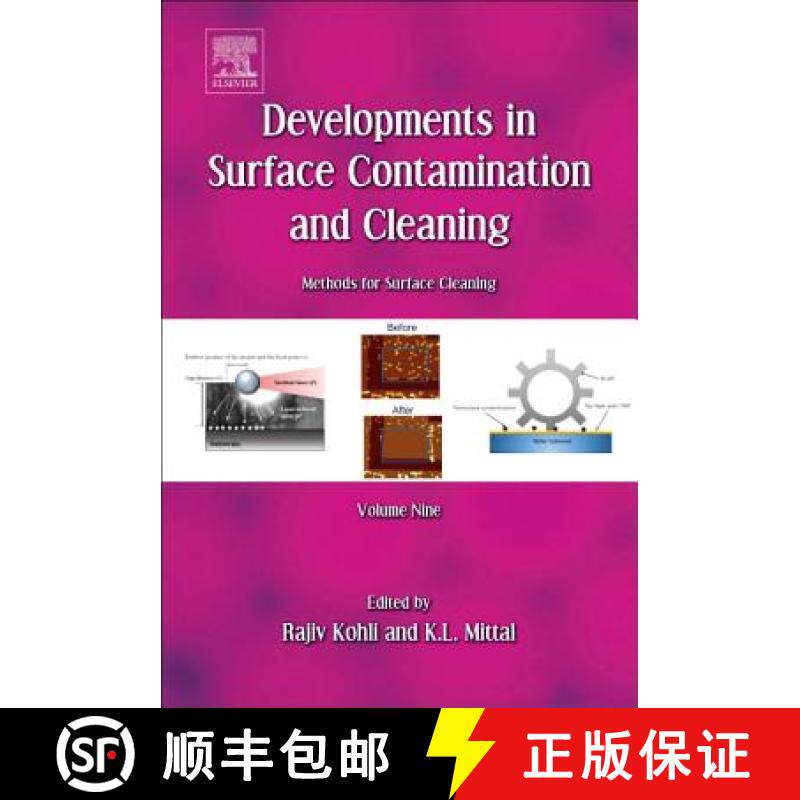 【3-4周达】精装 Developments in Surface Contamination and Cleaning: Methods for Surface Cleaning: Vol... [9780323431576] - 实物图
