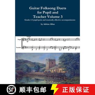 Teacher 9780244990114 Guitar for Pupil Duets 4周达 Folksong Volume and