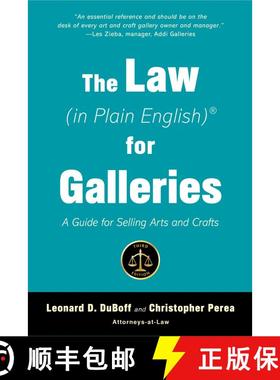 【3-4周达】The Law (in Plain English) for Galleries: A Guide for Selling Arts and Crafts [9781621536789]