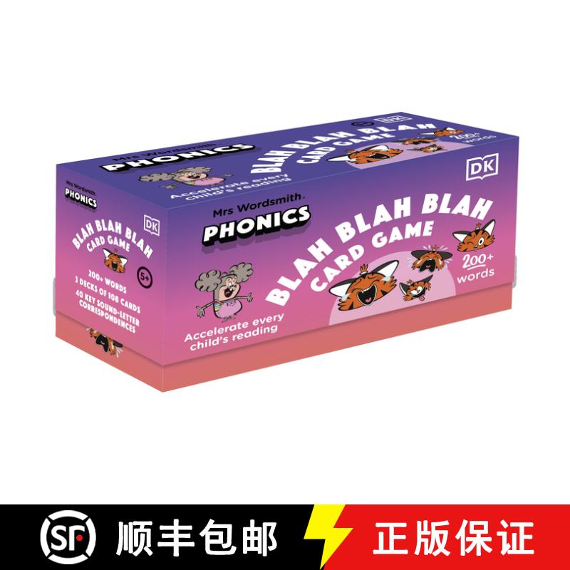 【4周达】Mrs Wordsmith Phonics Blah Blah Blah Card Game, Kindergarten & Grades 1-2: Accelerate Every ... [9780744051476]