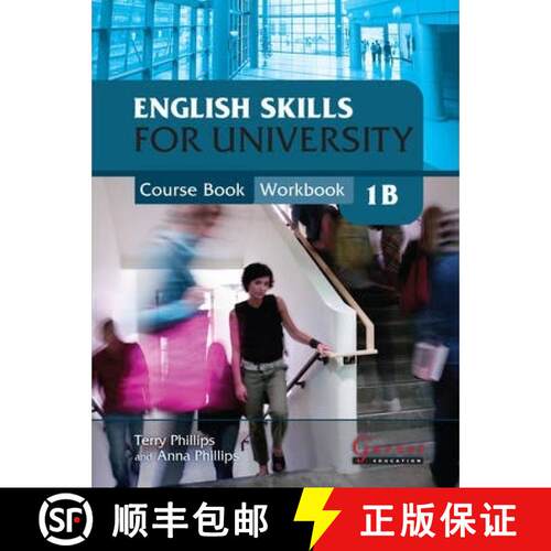【3-4周达】English Skills for University Level 1B Combined Course Book and Workbook with Audio CDs [9781859646687]