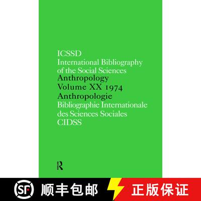 【3-4周达】精装 Ibss: Anthropology: 1974 Vol 20 [9780422807708]