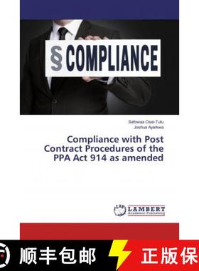 预订 Compliance with Post Contract Procedures of the PPA Act 914 as amended [9786139971817]