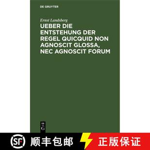 Entstehung 9783112516256 agnoscit Ueber die glossa Regel der forum 预订 Quicquid nec non