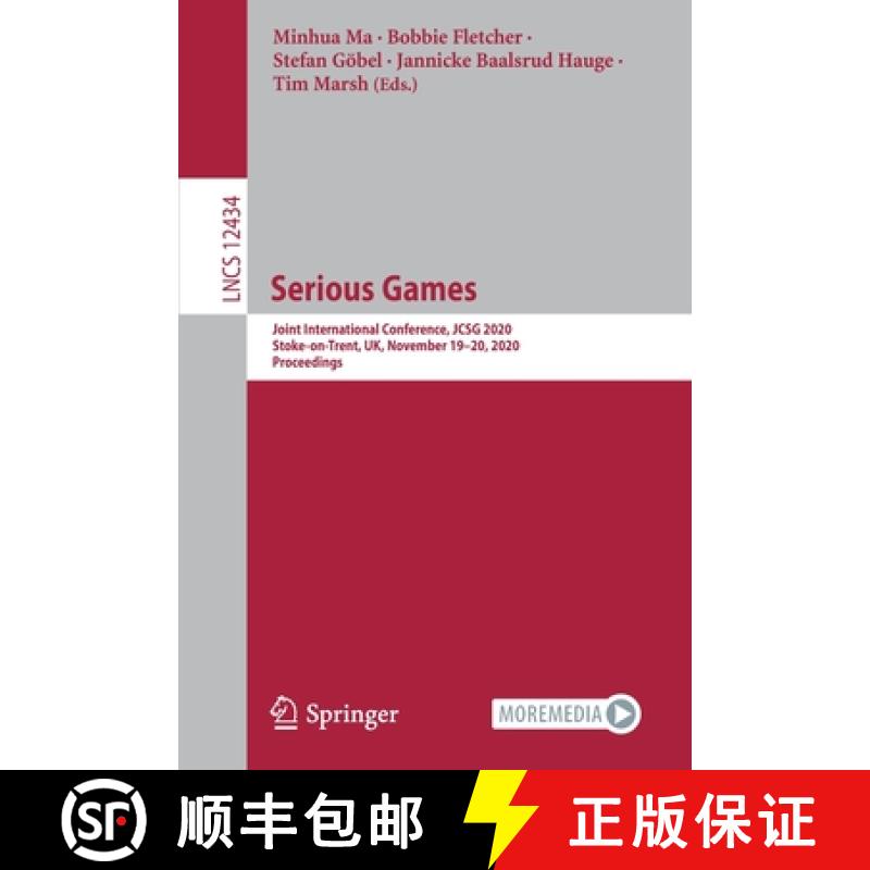 【3-4周达】Serious Games : Joint International Conference, JCSG 2020, Stoke-on-Trent, UK, November 19... [9783030618131]