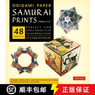 【3-4周达】Origami Paper - Samurai Prints - Small 6 3/4 - 48 Sheets: Tuttle Origami Paper: High-Quali... [9780804843478]