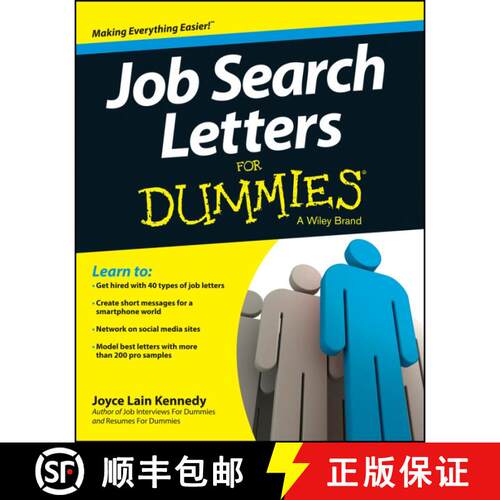 【3-4周达】Job Search Letters For Dummies [Wiley经管] [9781118436417]