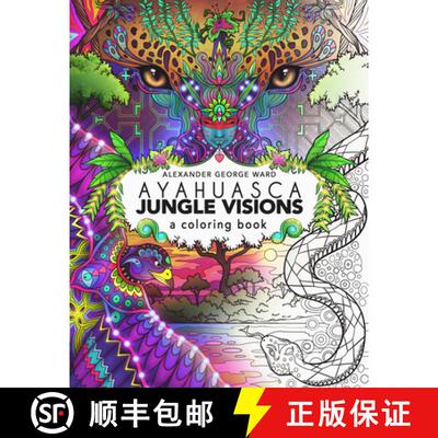 【3-4周达】Ayahuasca Jungle Visions: A Coloring Book [9781611250534]