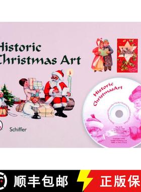 【3-4周达】Historic Christmas Art: Plus Cd: Santa, Angels, Poinsettia, Holly, Nativity, Children, and... [9780764321207]