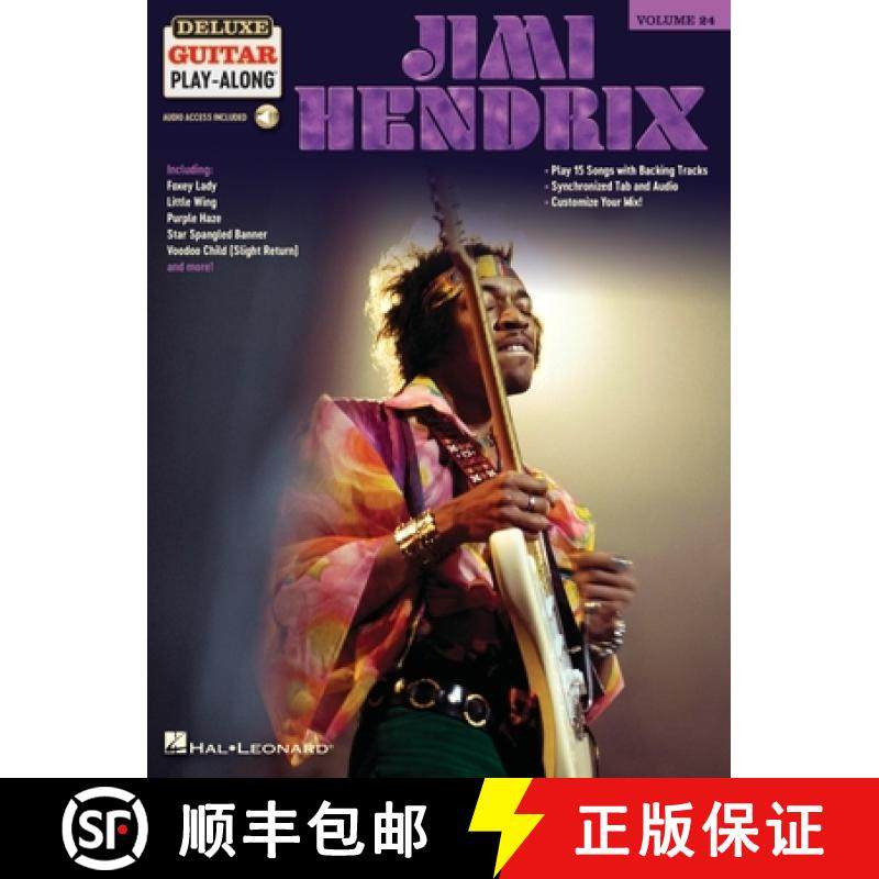 【3-4周达】Jimi Hendrix: Deluxe Guitar Play-Along Songbook Volume 24: Deluxe Guitar Play-Along Volume 24 [9781540072702]