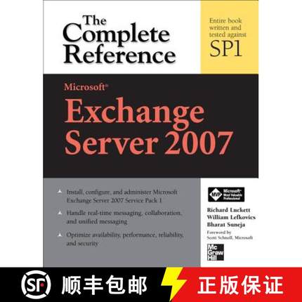 【3-4周达】Microsoft Exchange Server 2007: The Complete Reference [9780071490849]