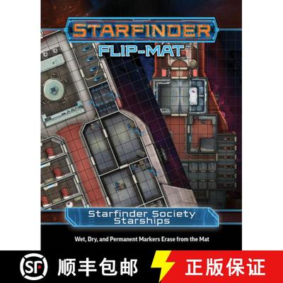 【3-4周达】Starfinder Flip-Mat: Starfinder Society Starships [9781640782143]