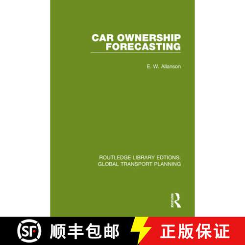 【3-4周达】Car Ownership Forecasting [9780367744847]