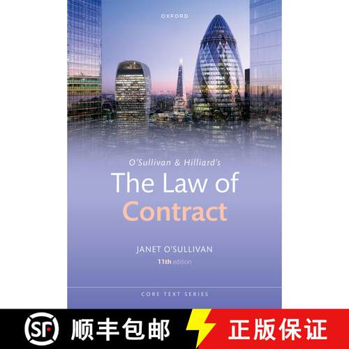 【3-4周达】Osullivan & Hilliards the Law of Contract 11E Paperback [9780198897019]