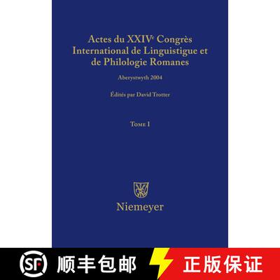 【3-4周达】精装 Actes du XXIV Congrès International de Linguistique et de Philologie Romanes. Tome I [9783484505018]