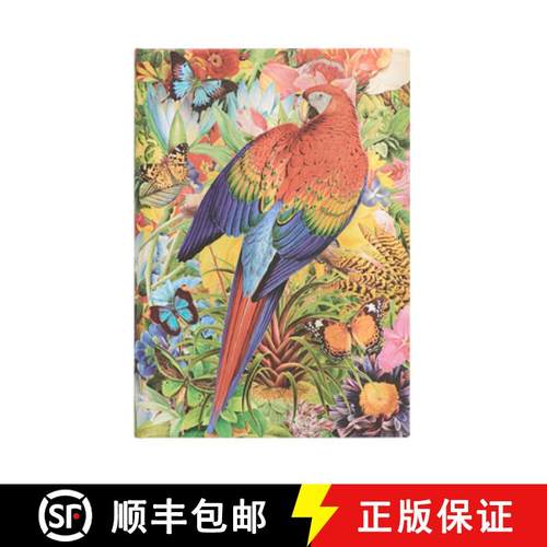 【3-4周达】Tropical Garden (Nature Montages) Midi Unlined Journal [9781439793077]