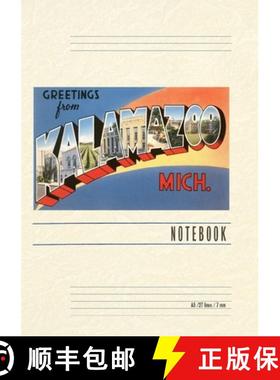 预订 Vintage Lined Notebook Greetings from Kalamazoo [9798385425587]